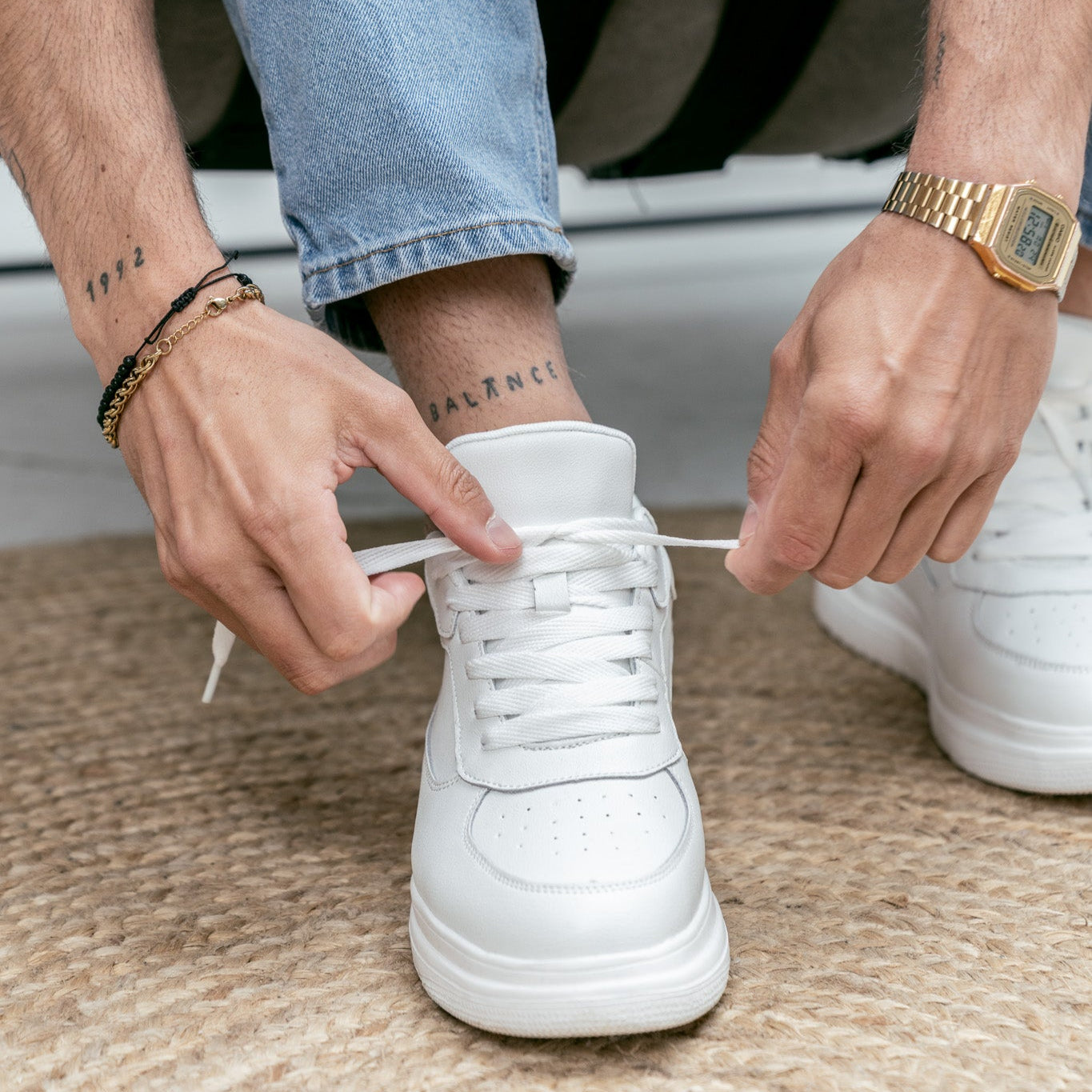 ALTURASHOES  WHITE CASUAL - GLOW ORGANIC